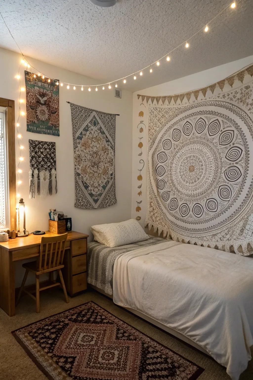 Textural elements introduce depth and coziness to your bedroom decor.