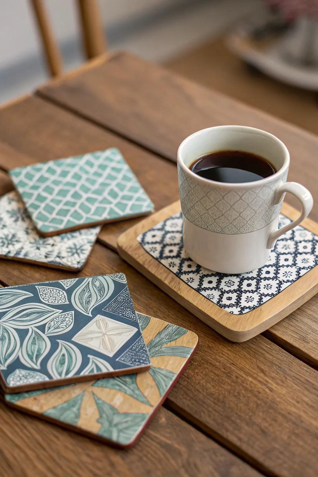 Exclusive table protectors bring style to any table while safeguarding surfaces.