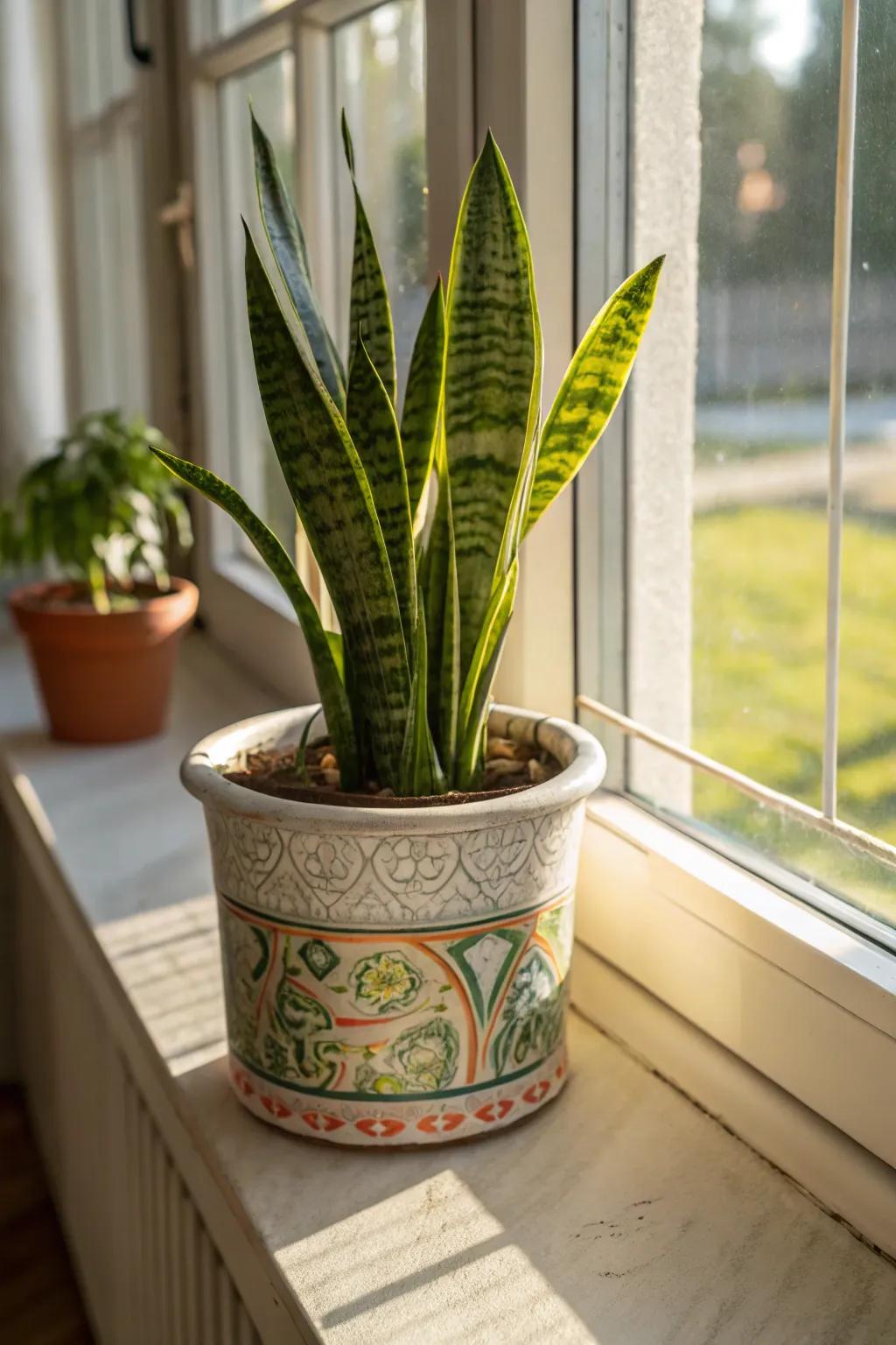 A potted plant injects a breath of freshness and vitality into any setting.