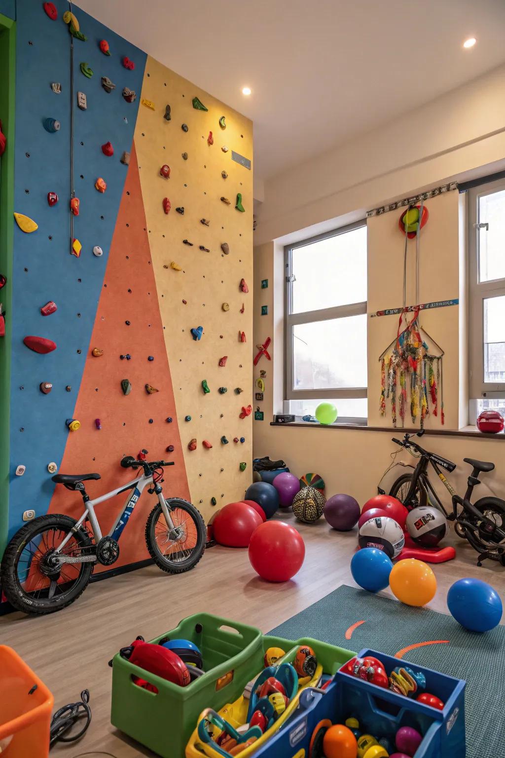 Get kids involved with lively play areas filled with energy.