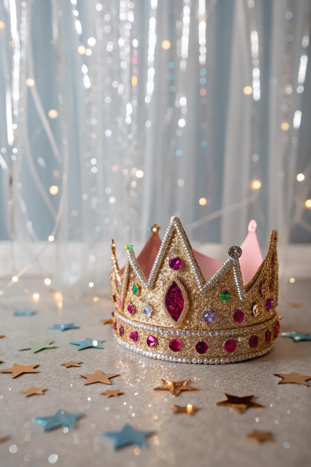 A dazzling glimmer and shine birthday tiara
