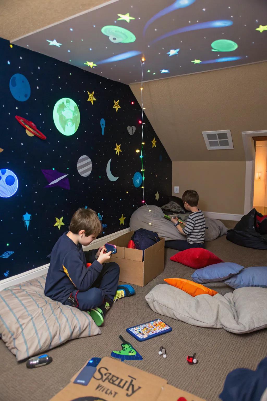 Craft a universe of enjoyment with celestial-inspired decorations.