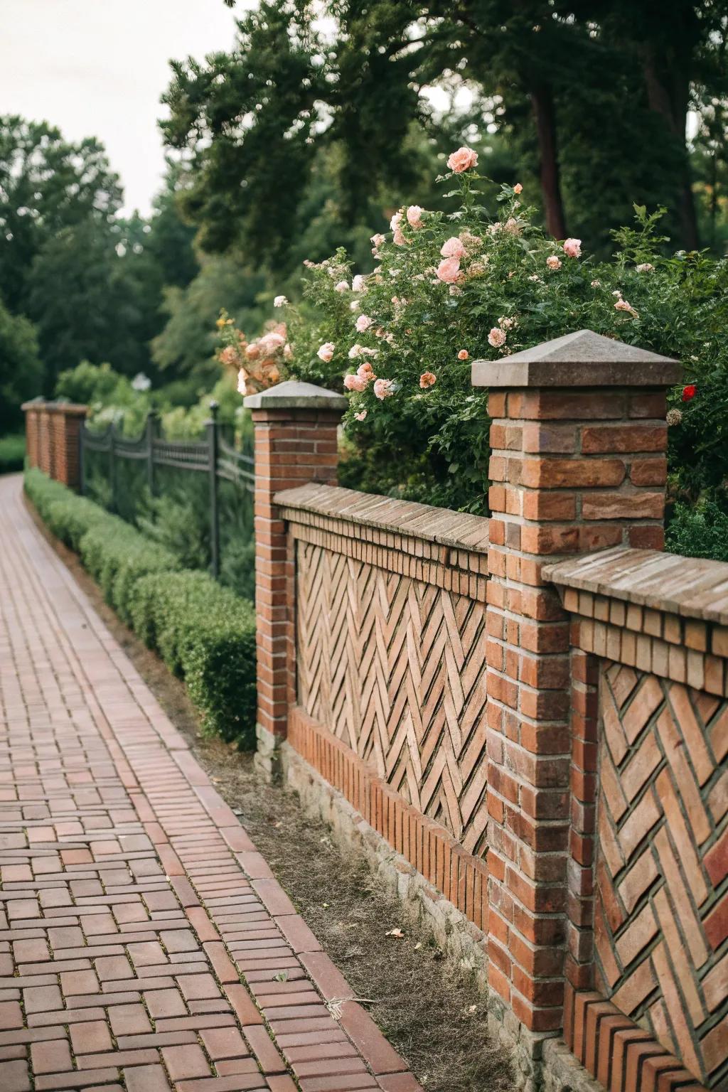 Parquet brick layout for a hint of traditional sophistication.