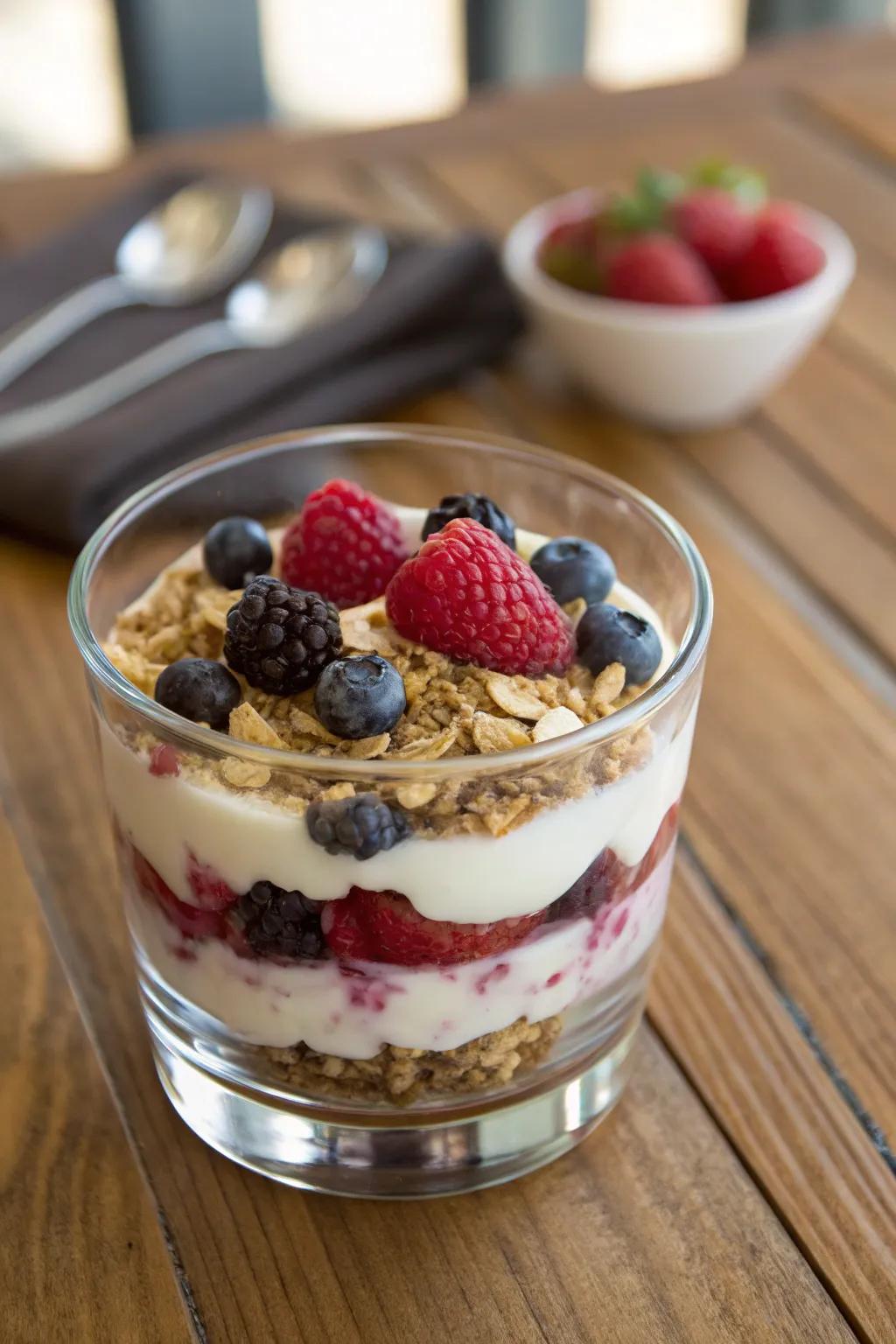 Vibrant fruit layered treats that inject a splash of color into any brunch.