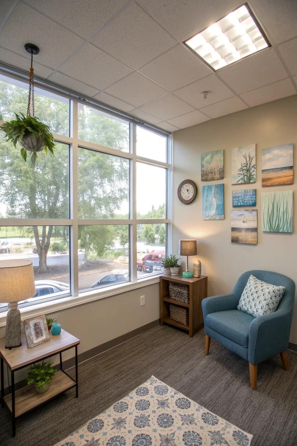 Natural light greatly improves the feeling of spaciousness.
