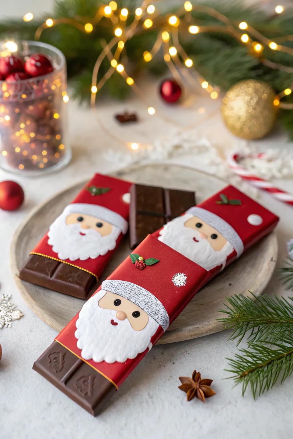Father Christmas-themed sweets ideal for a celebratory Yuletide gift.