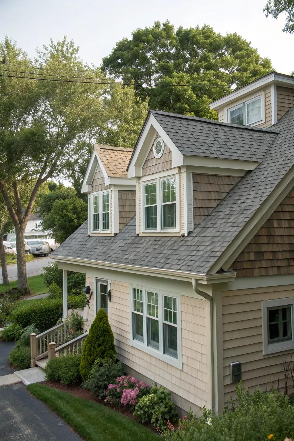 Dormer addition with charming architectural details
