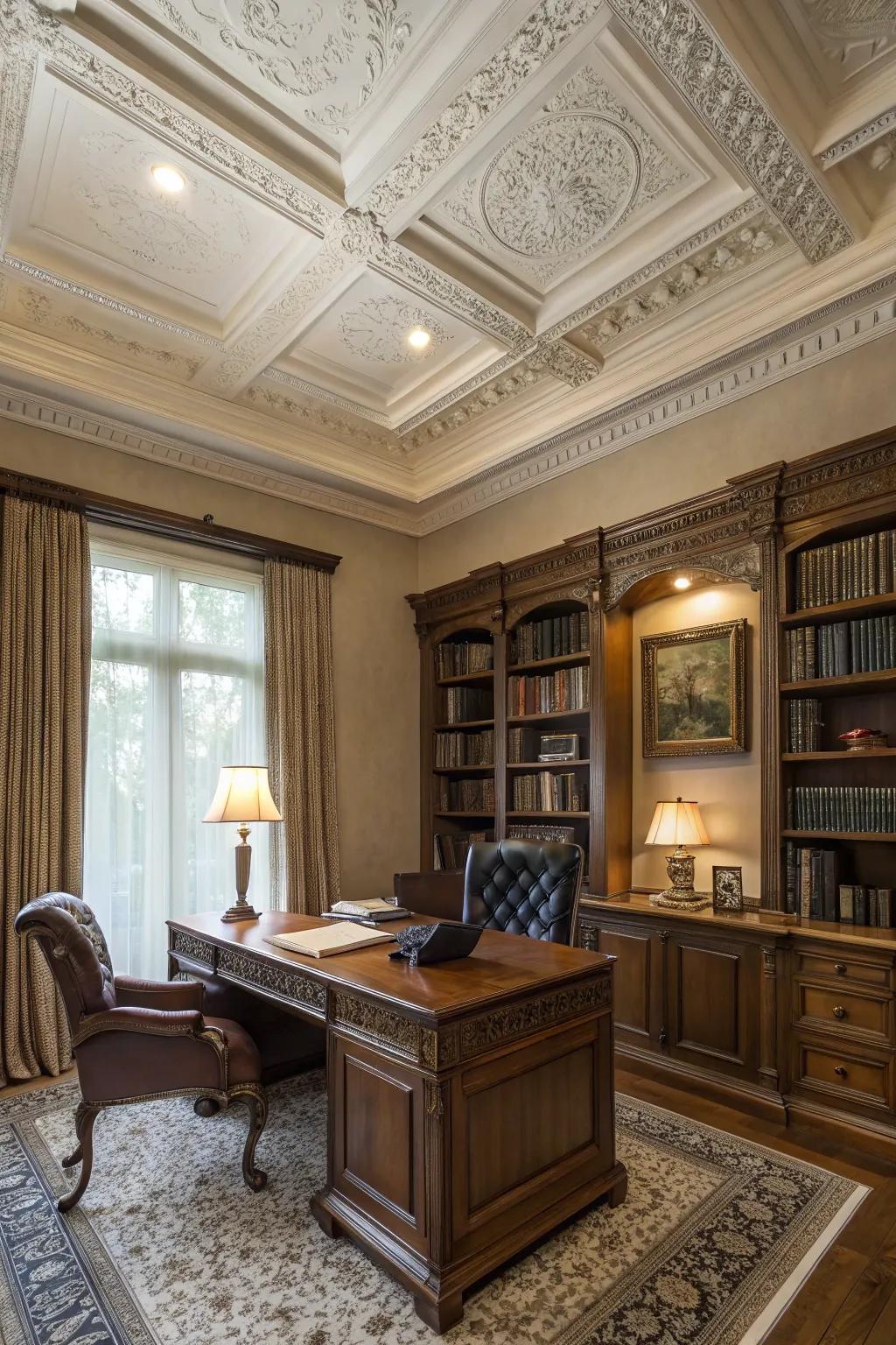 Trims contribute lasting sophistication and elaboration to any ceiling.