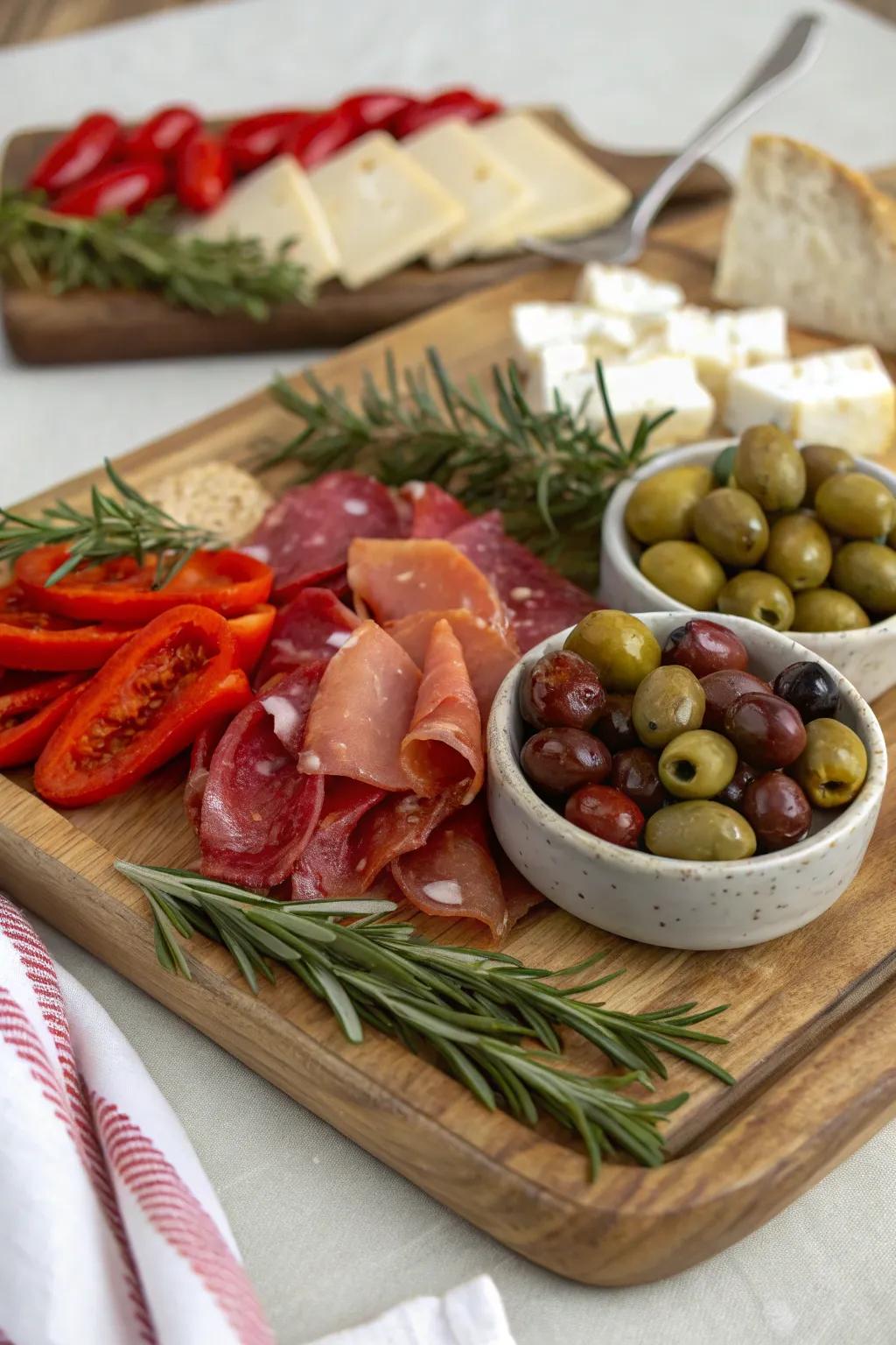 A Mediterranean adventure rendered in charcuterie.