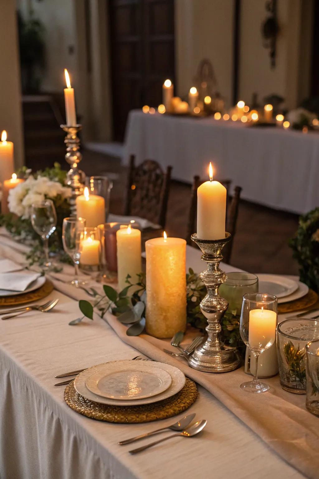 Lights introduce a cozy atmosphere for your Yuletide celebration.