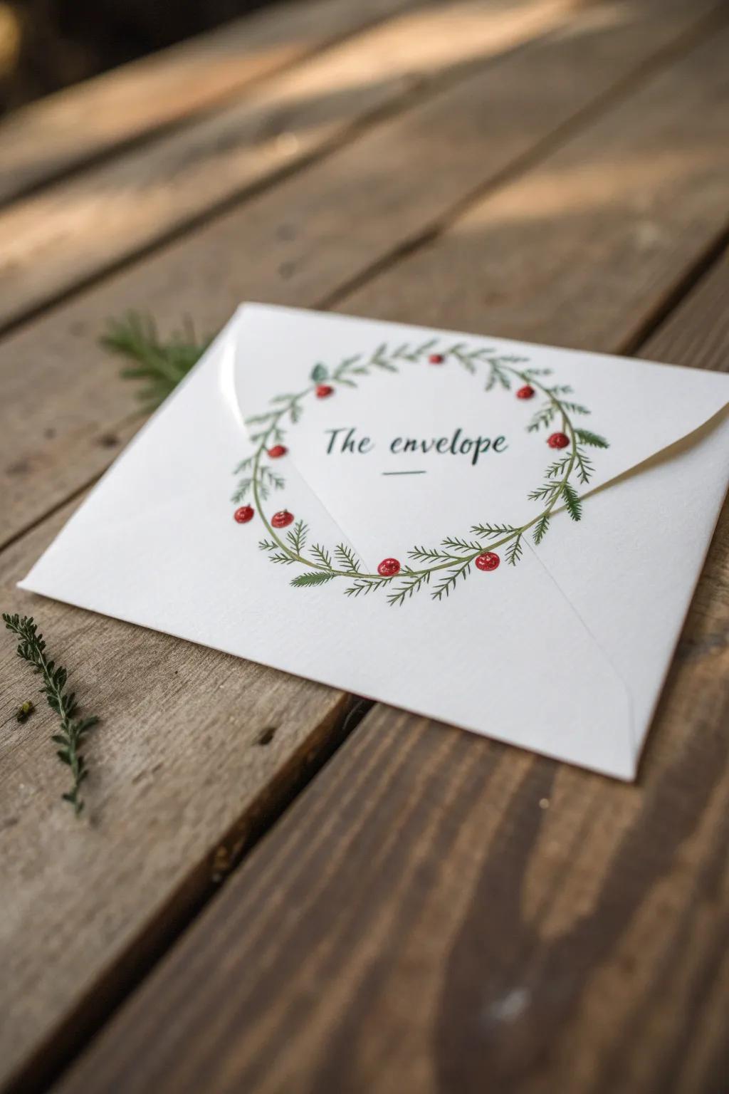 Art your holiday greetings with a hint of festive sophistication and natural allure. 🎄📜 #CircleOfWishes #MinimalistChristmas