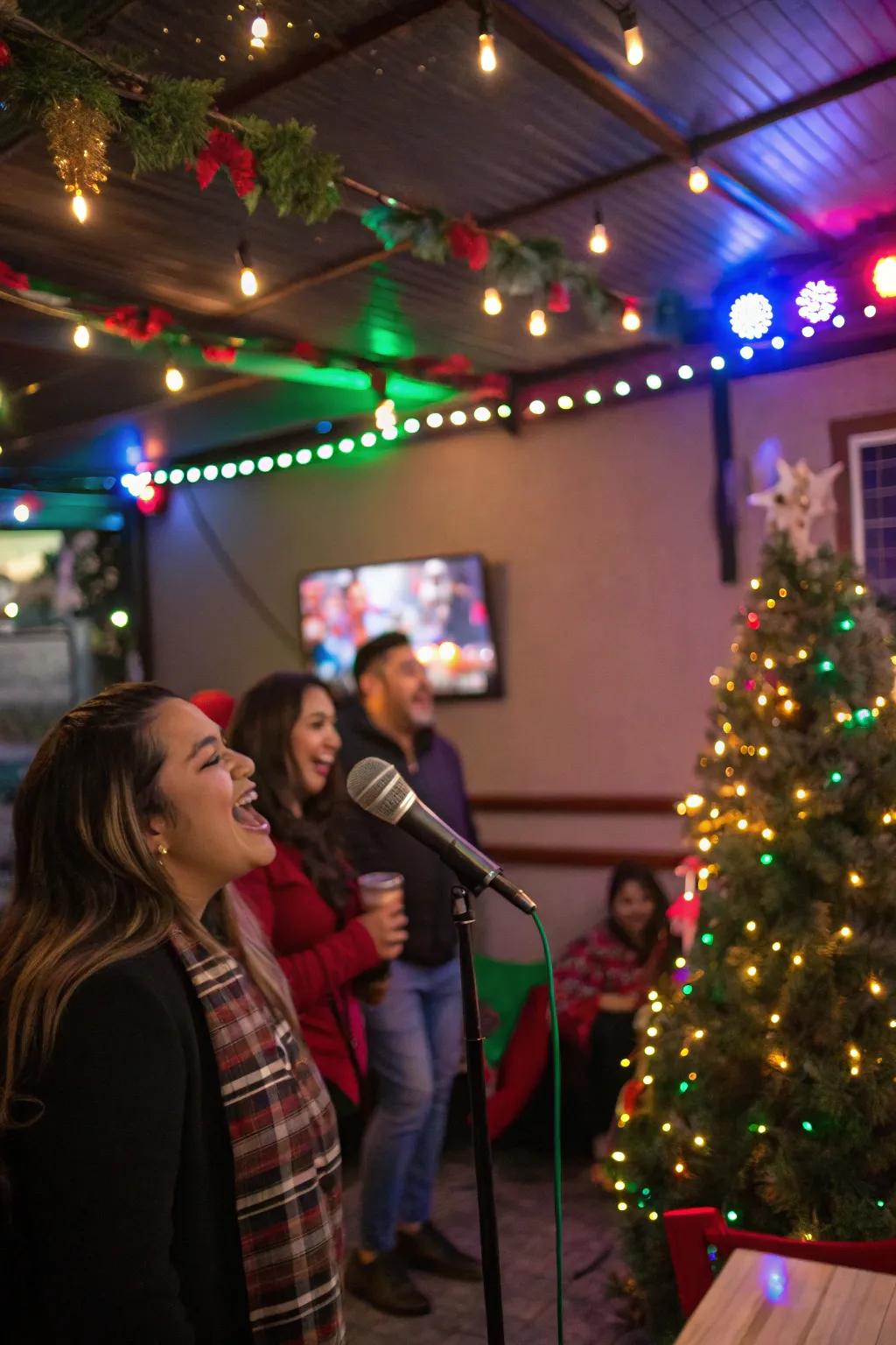 A joyous Christmas song challenge, certain to create laughter and delight.