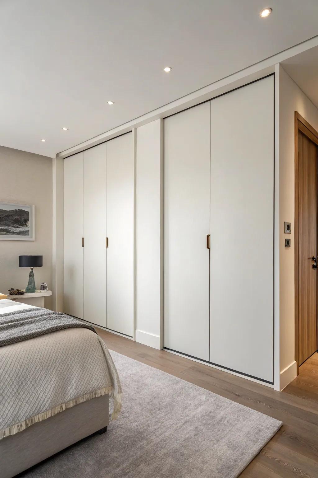 Minimalist doors offer a clean and seamless aesthetic.