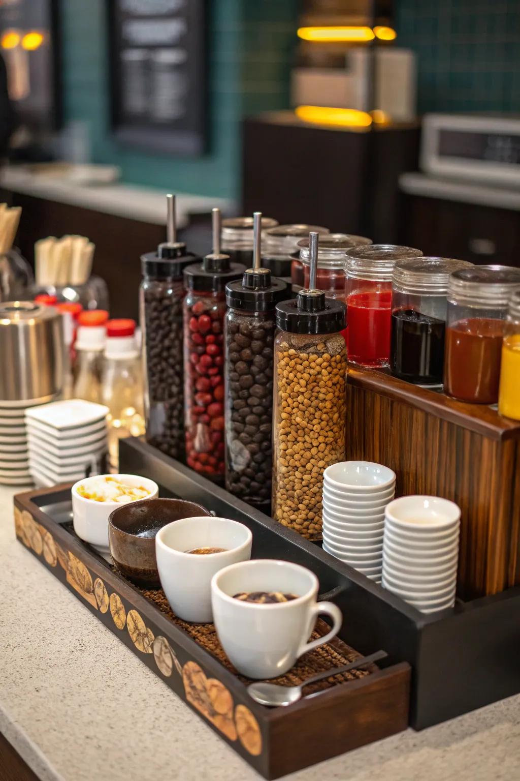 A premium coffee bar where each cup turns into a canvas of creativity.