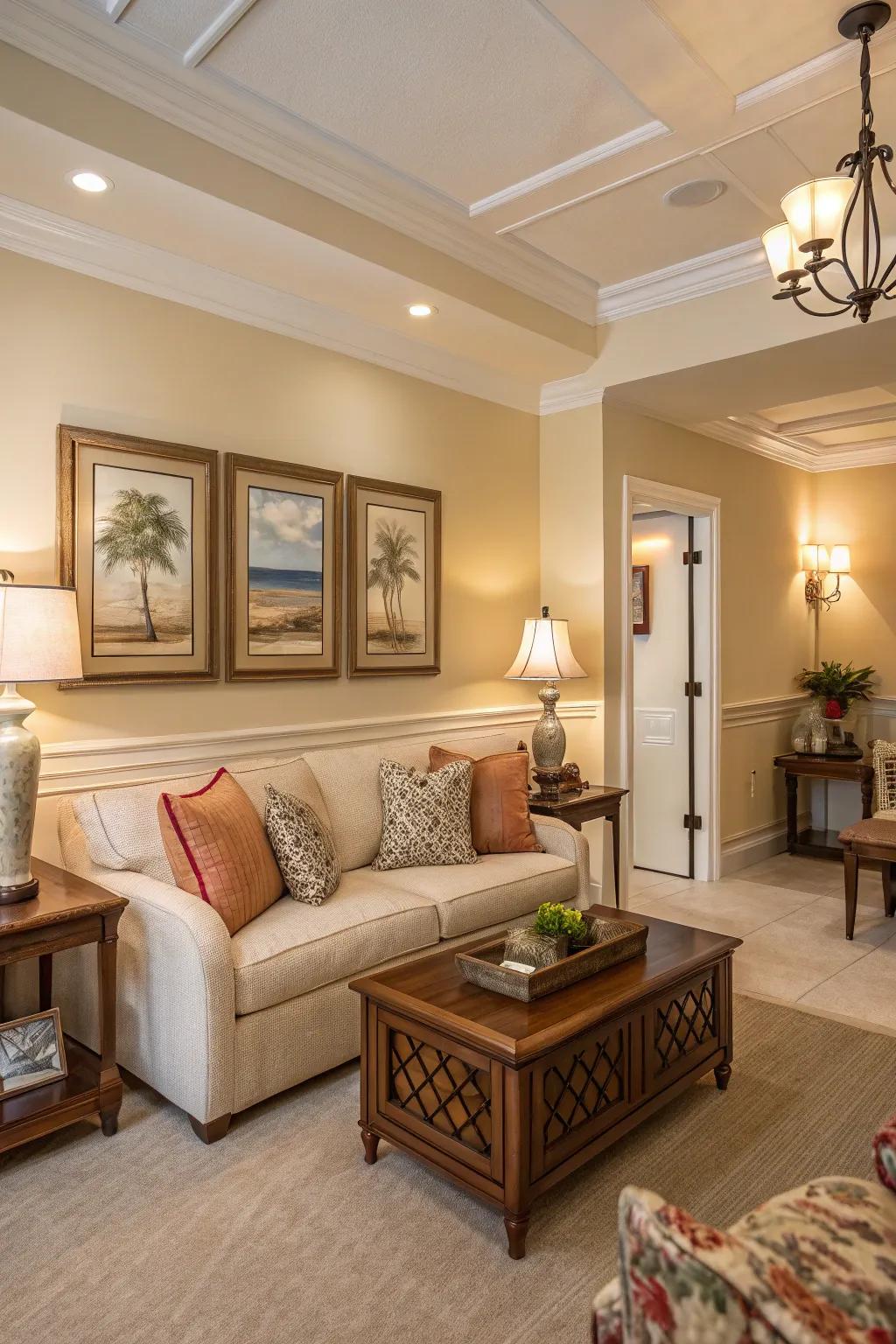 Toned-down shades offer a flexible and traditional base.