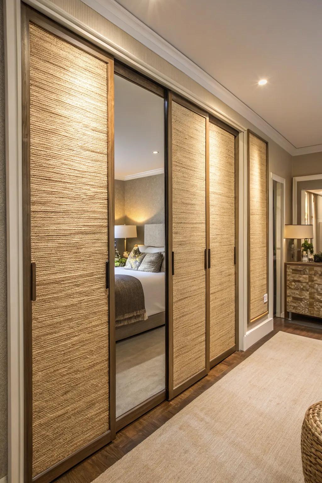 Grasscloth adds texture and a hint of nature.