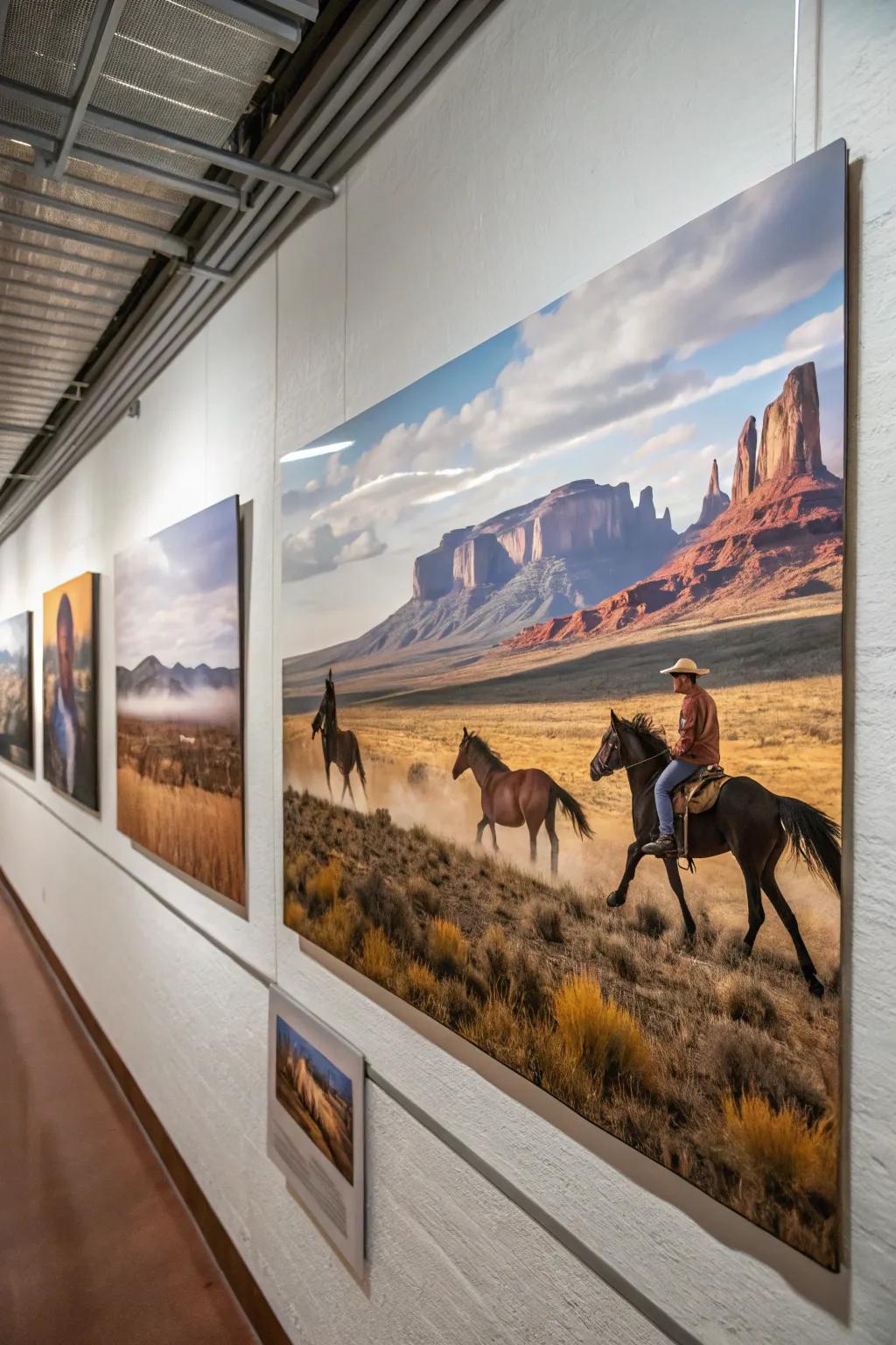 Western artwork injects character and appeal.