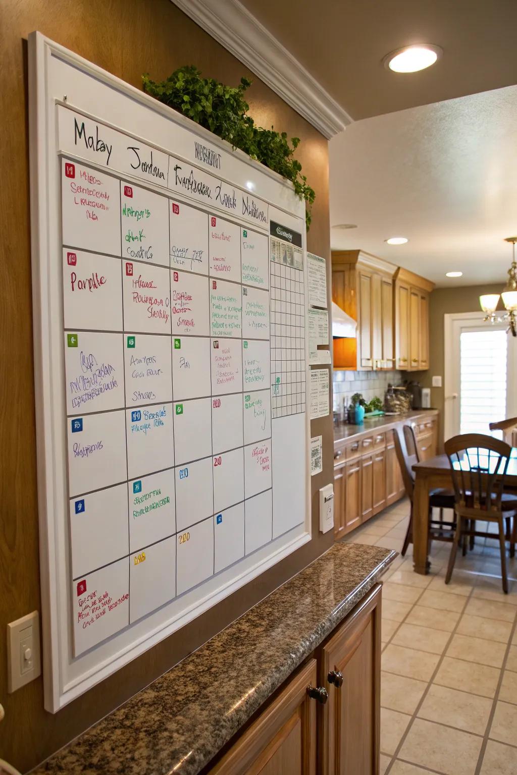Maintain organization through a personalized calendar design.