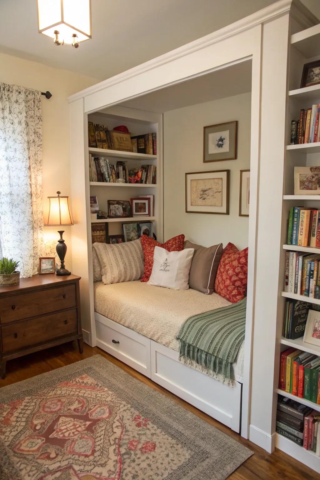 Divide your space elegantly with a well-placed daybed.