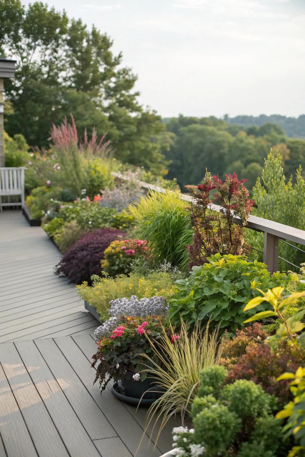 A lush and vibrant sanctuary created through diverse plant species.