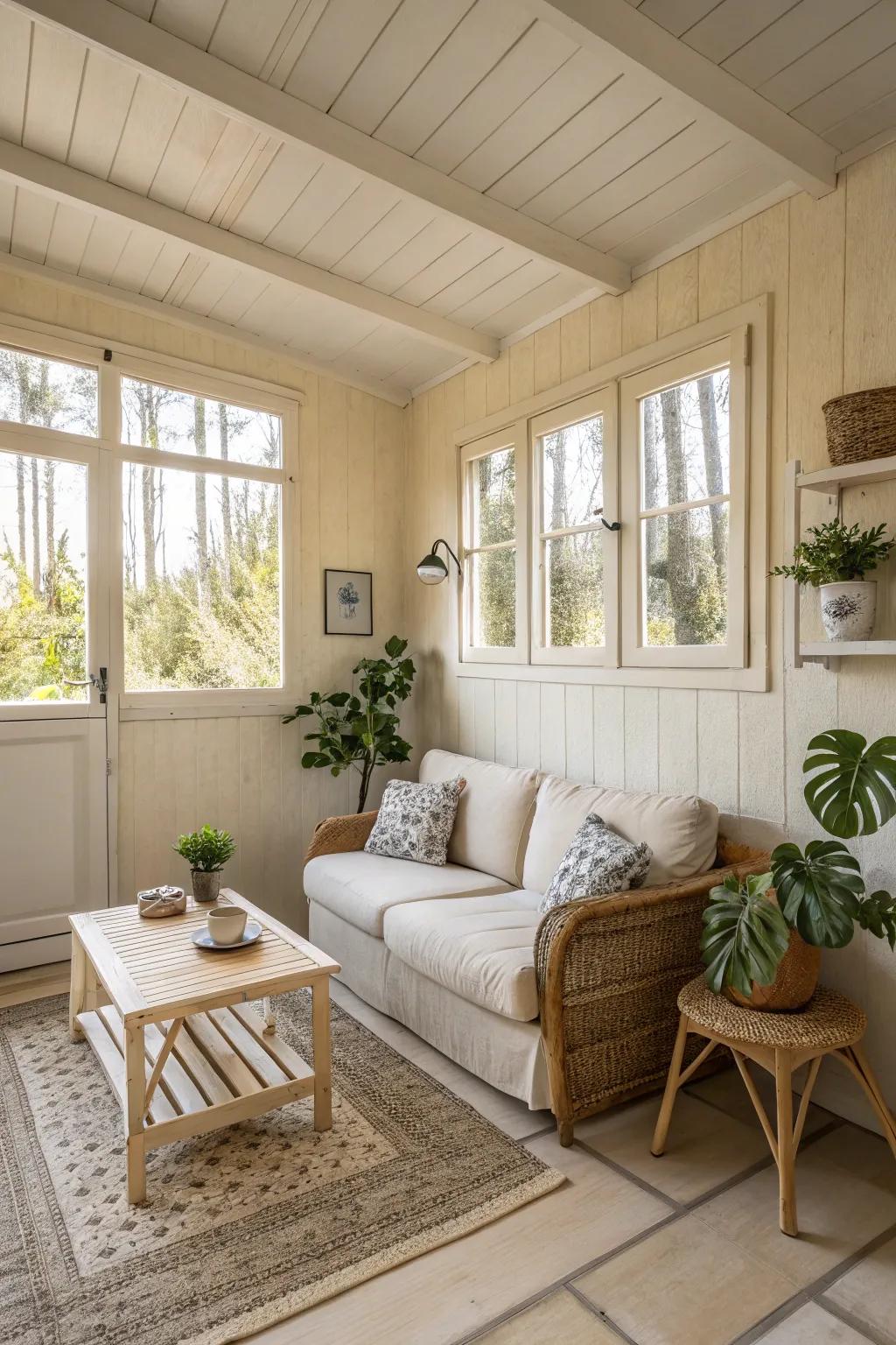 Bright hues can make a compact space feel more expansive.