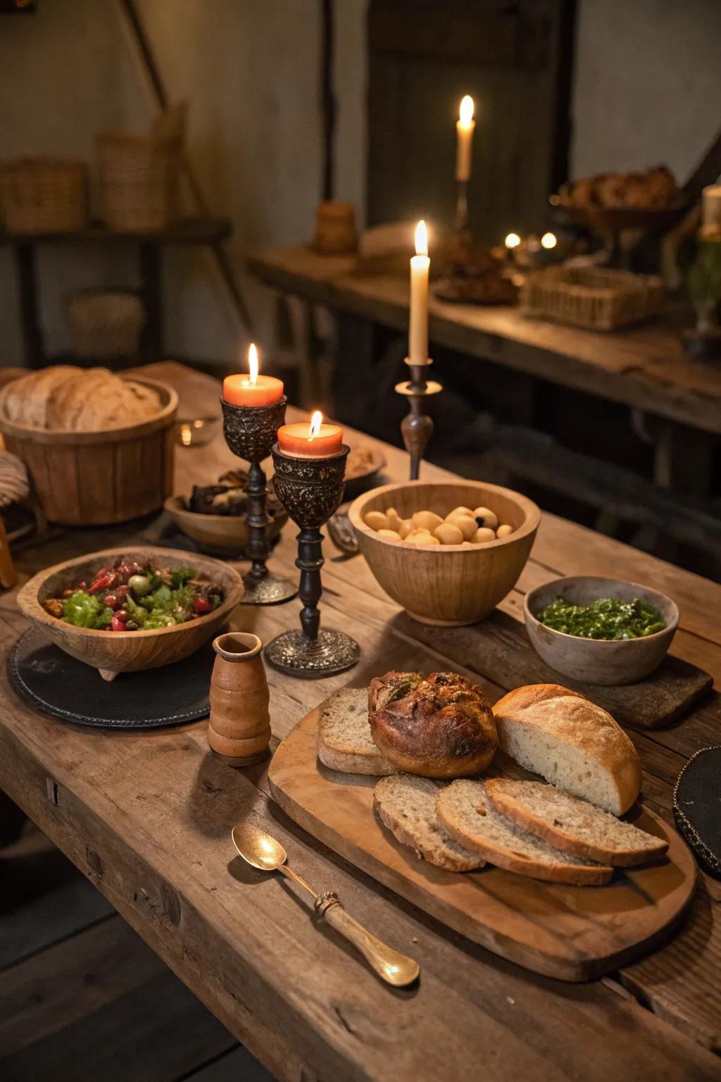 Feast like royalty with a medieval-themed event.