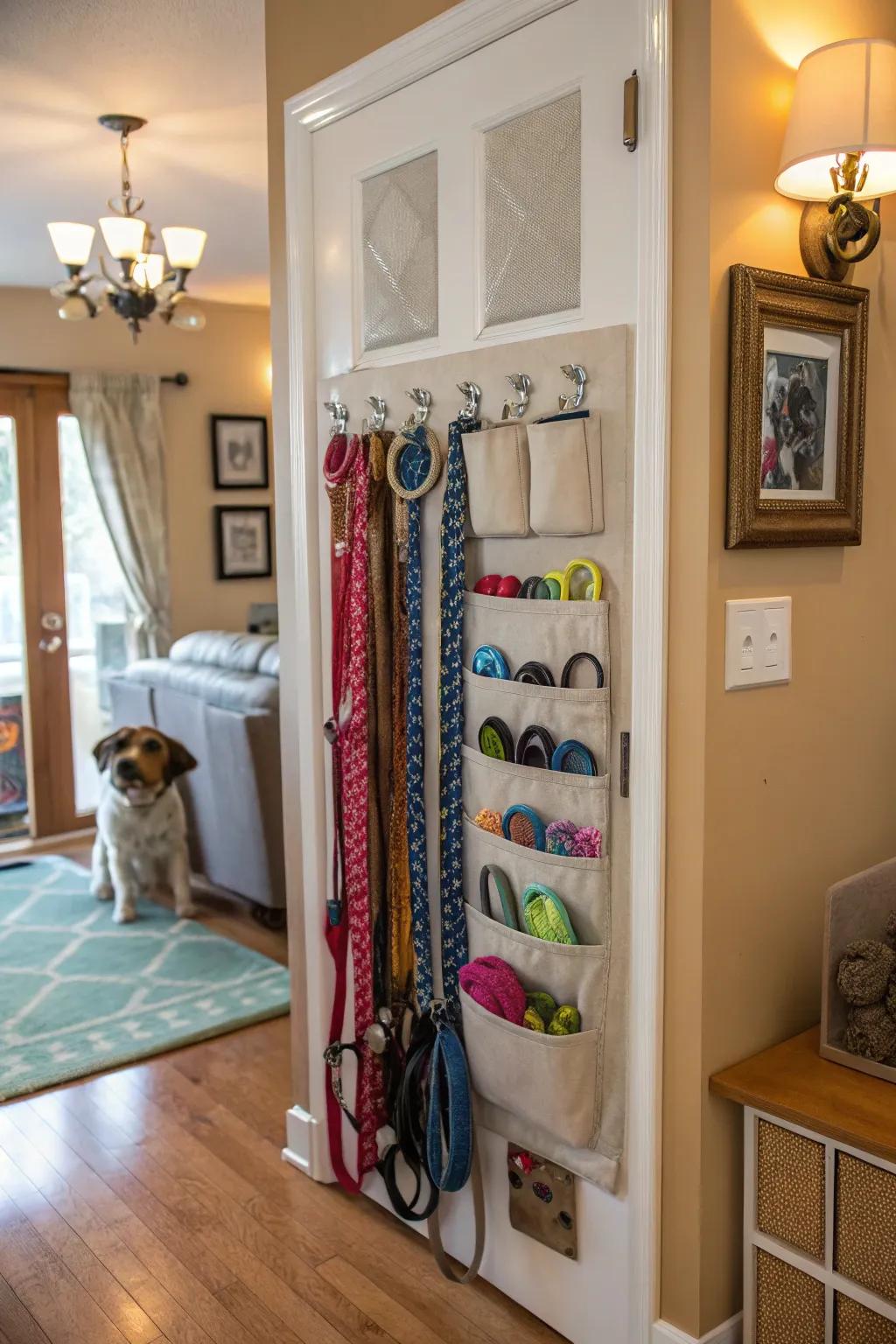 Optimize space with this innovative door arrangement.