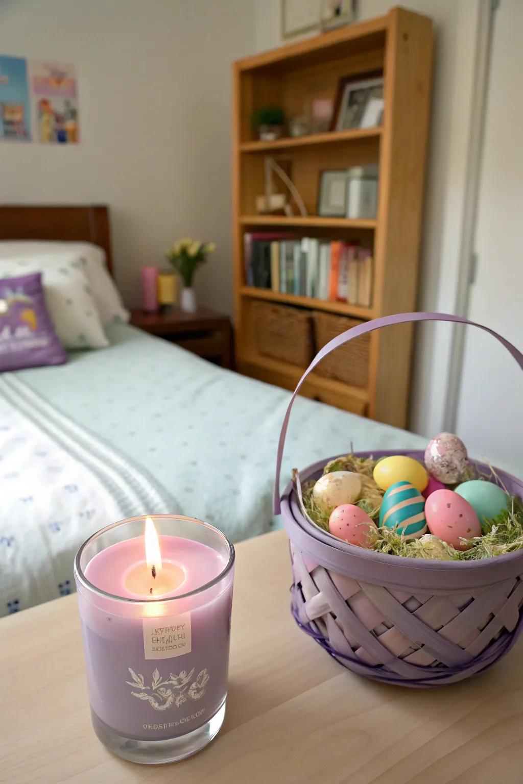 Heat and comfort with a lovely candle.