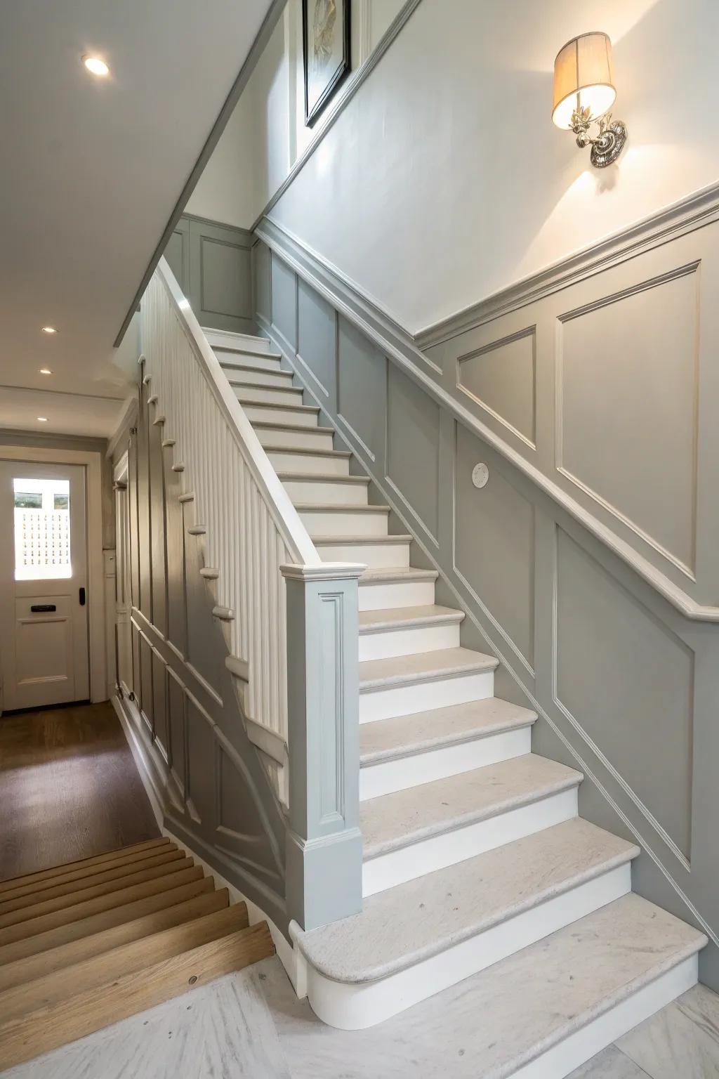 The feeling of confined spaces is reduced with the use of neutral colors.