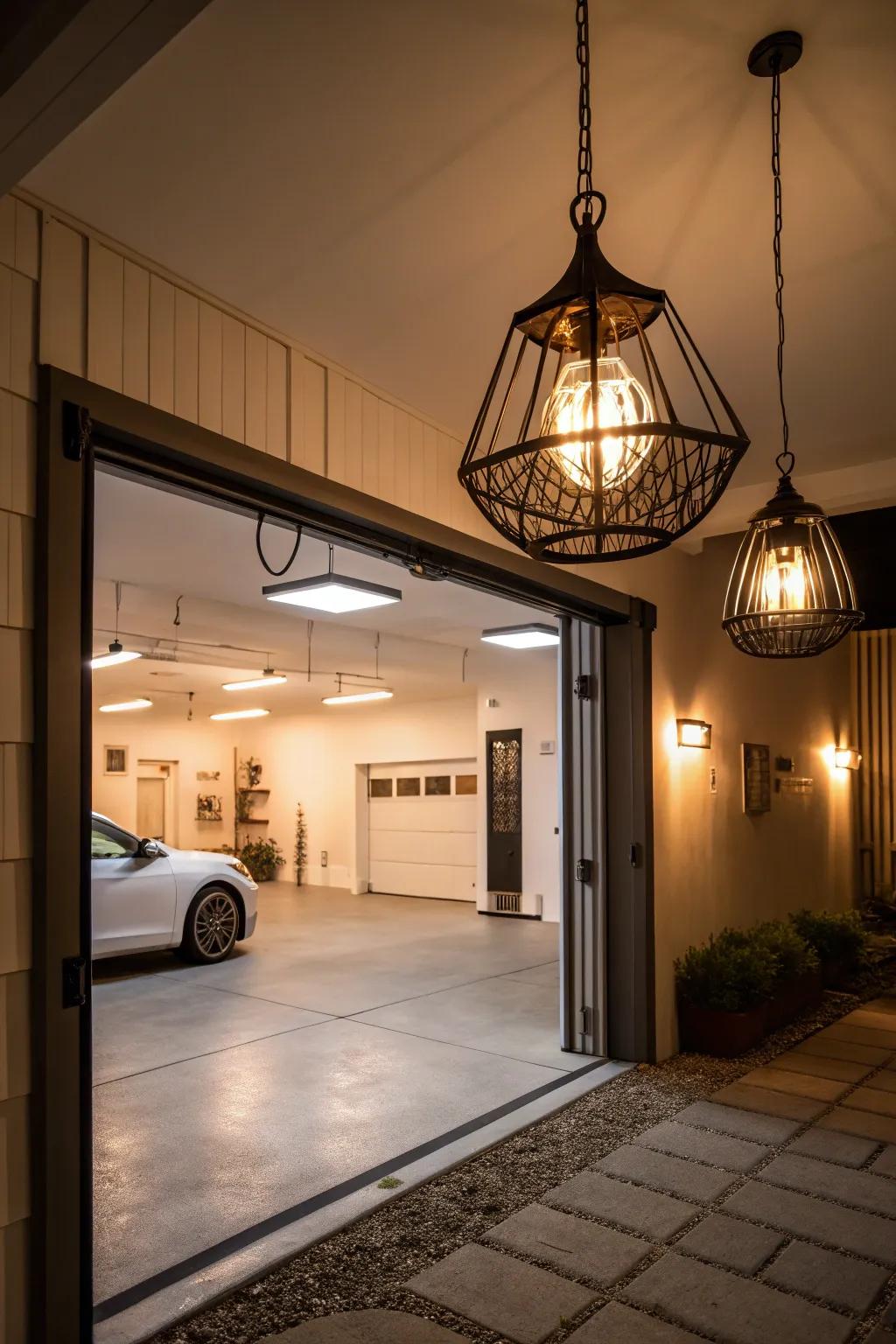 Illumination can transform your entryway into an inviting space.