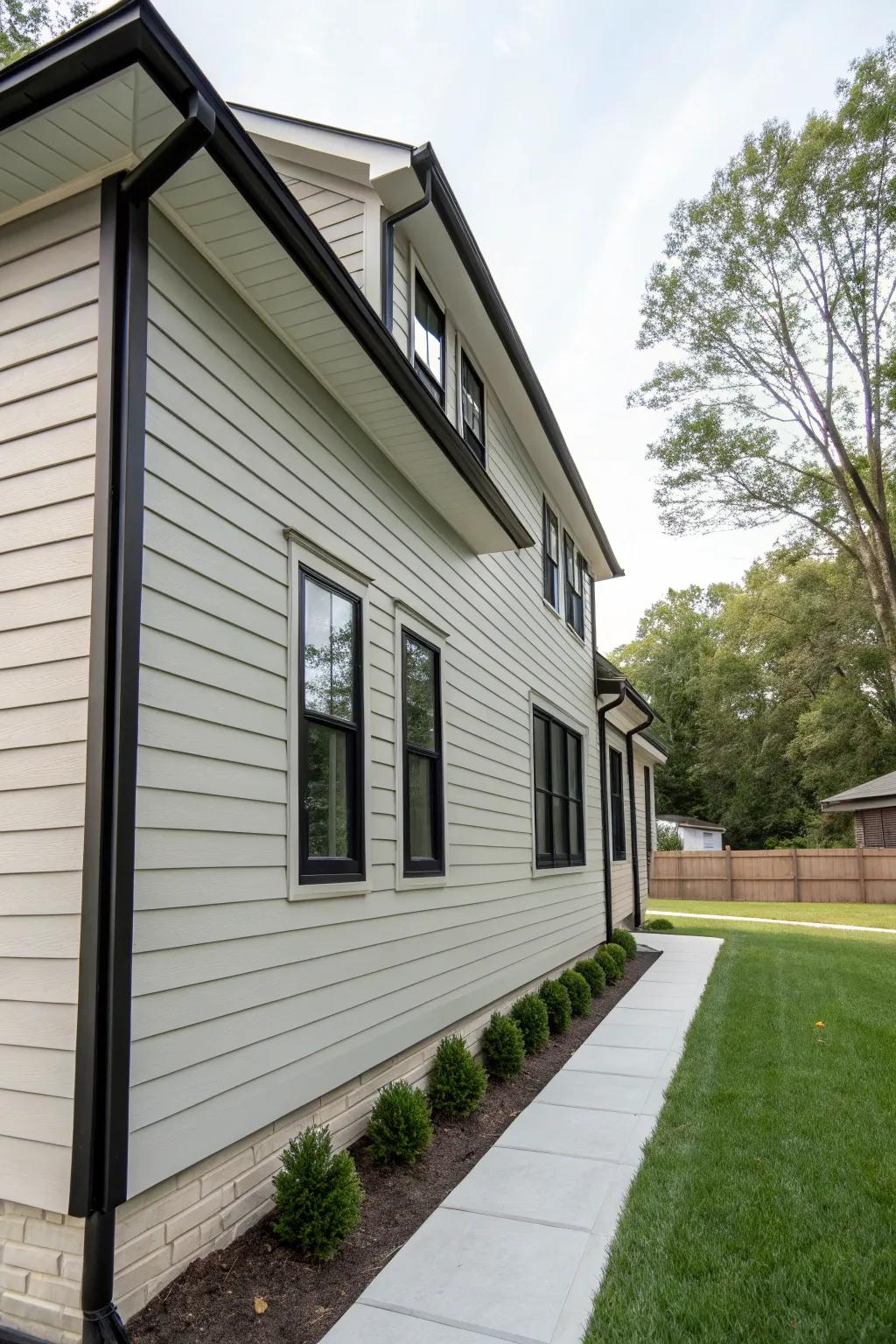 Minimalist black trims add a touch of modern elegance.
