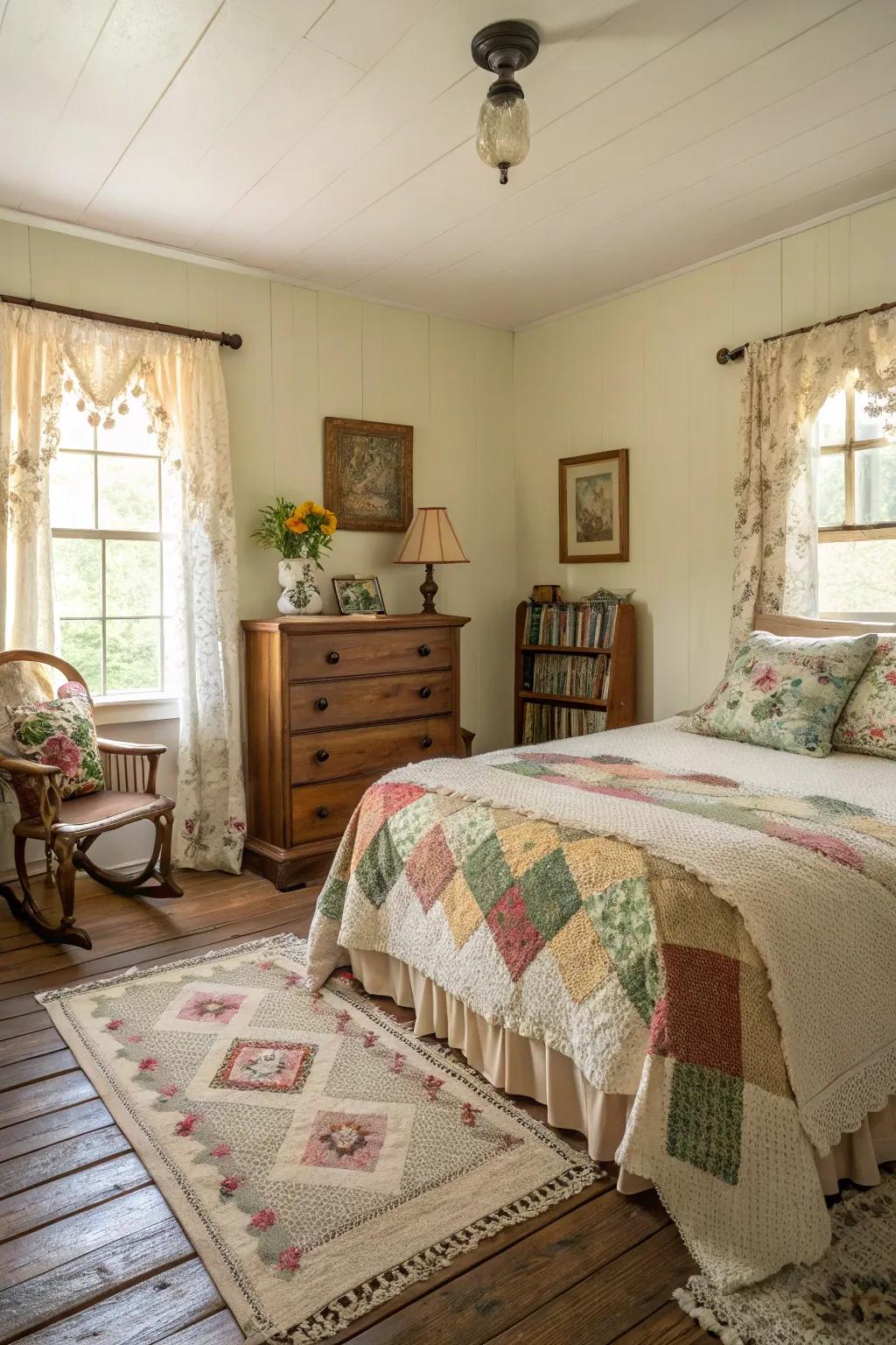 Time-worn accents give distinctiveness and history to the area.