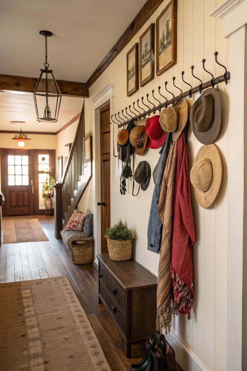 Elegant wall mounts contribute both function and style.