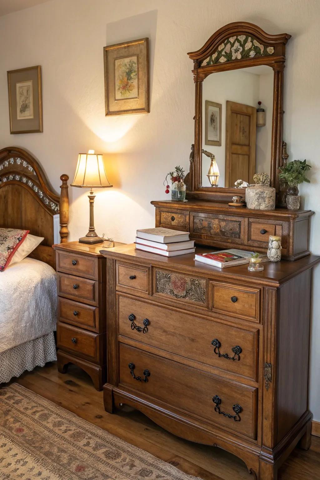 Classic furnishings inject personality and background into your area.