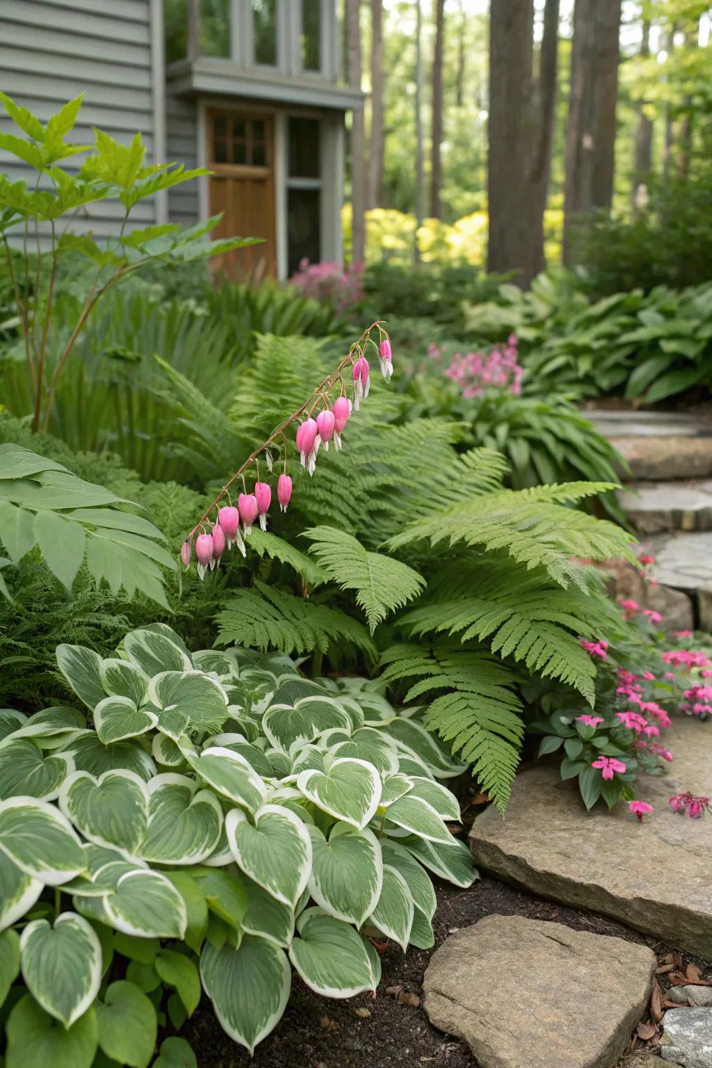 Supporting flora upgrade the charm of leafy glories gardens.