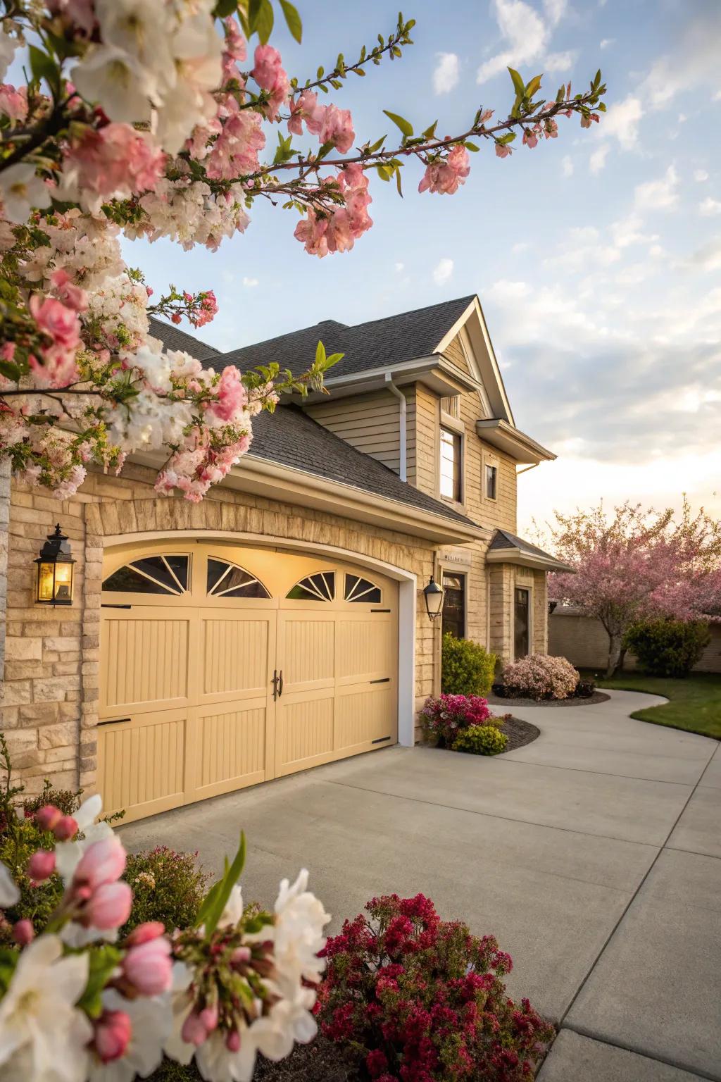 Beige adds warmth and a welcoming feel to any home exterior.
