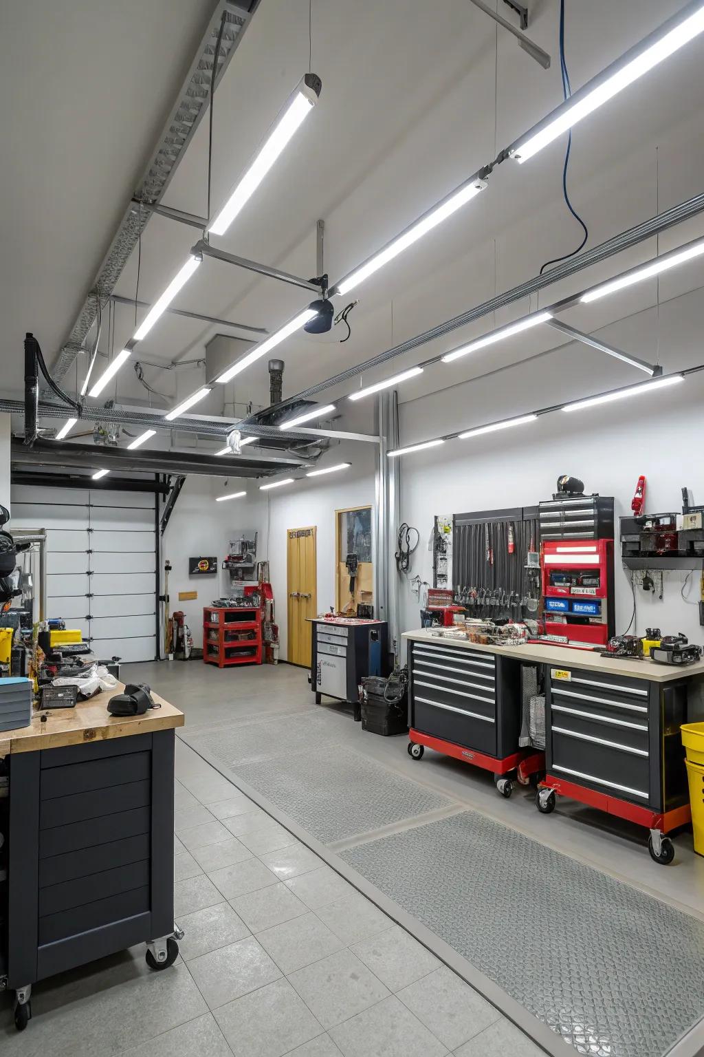 Illuminate your area with efficient LED lights.
