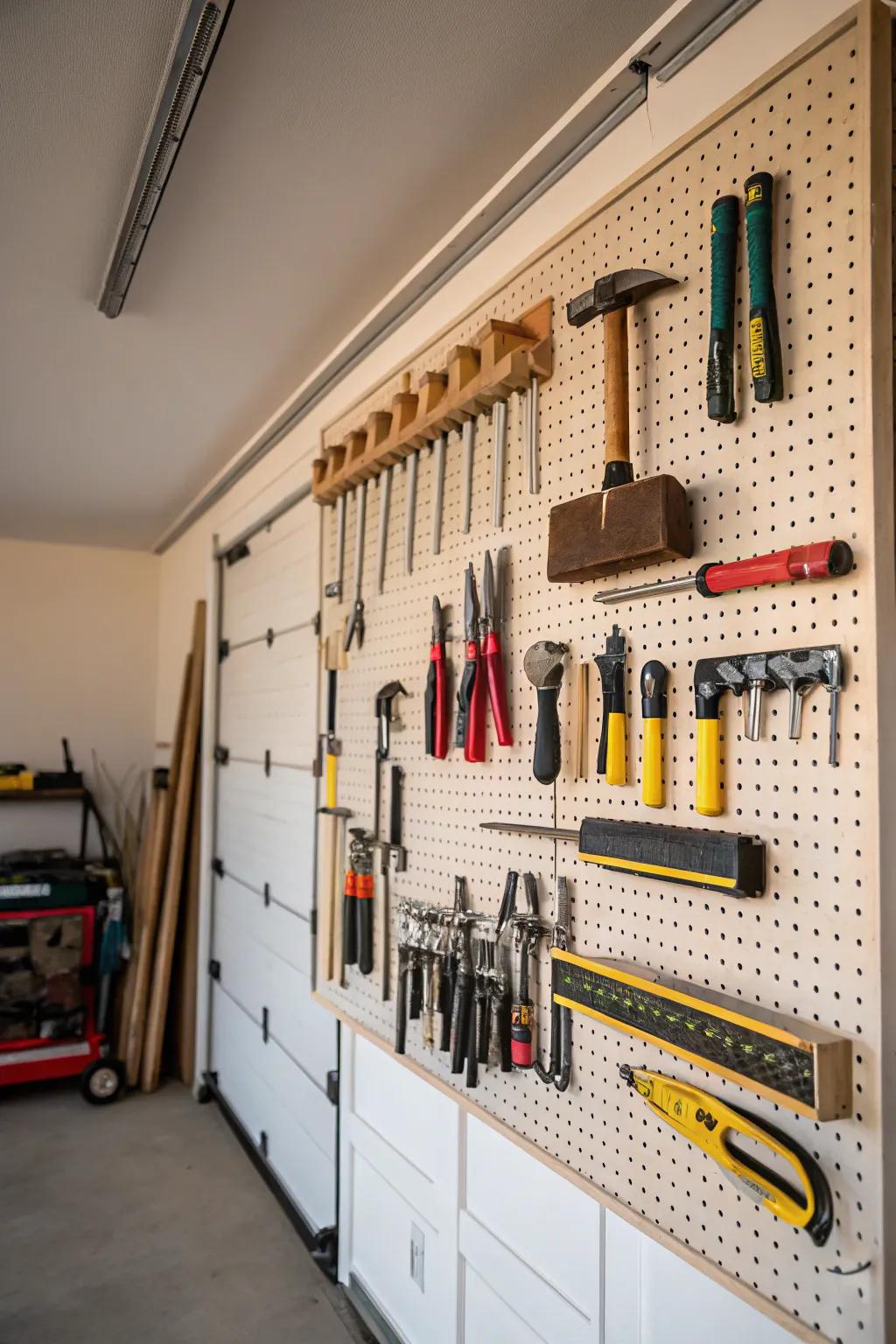 Tool boards offer a straightforward yet efficient method for tool organization.