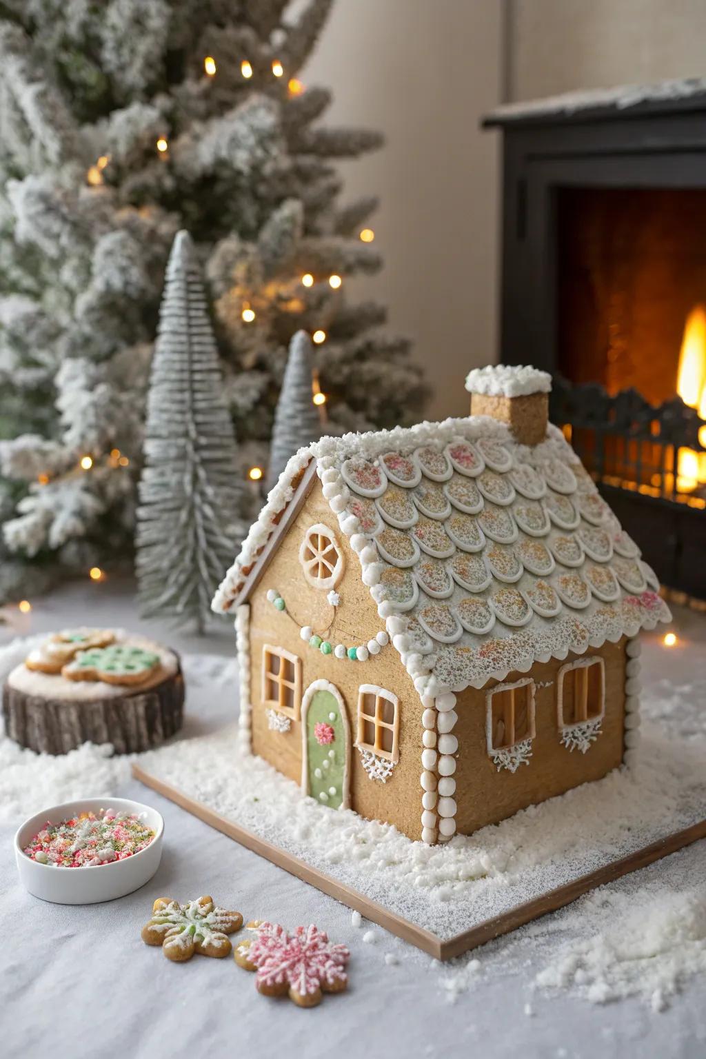 Frosted cereal shingles offer both texture and taste.