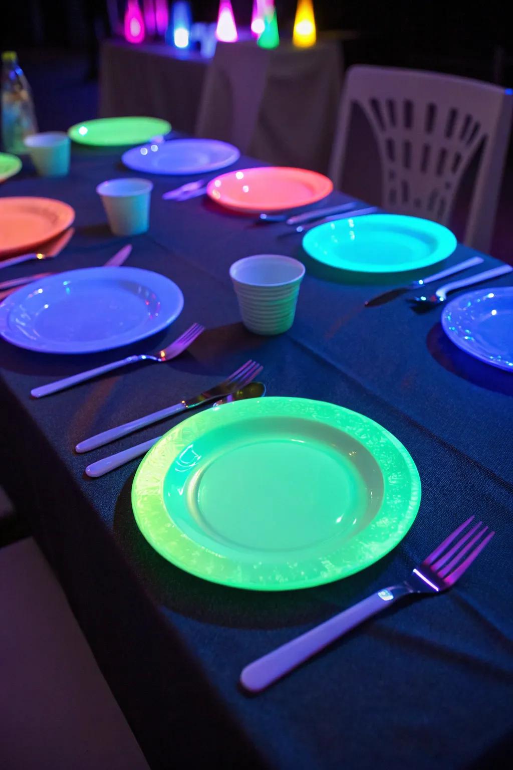 Enhance the ambiance with table settings that radiate energy.
