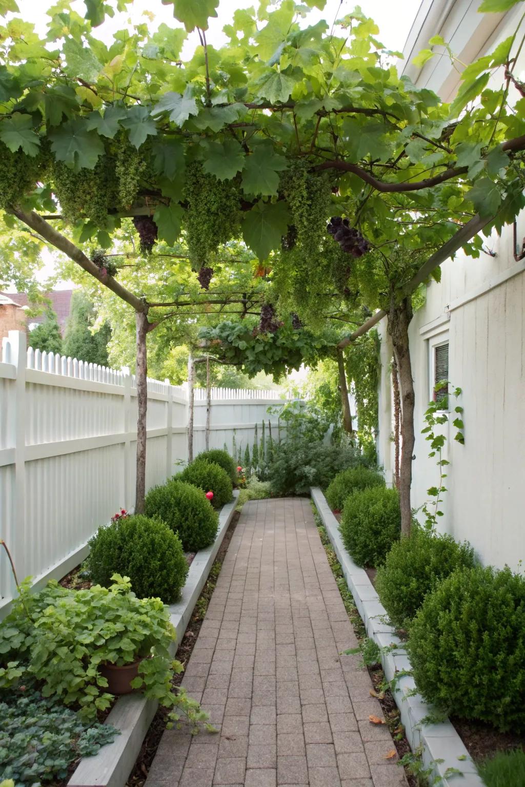 Skyward trellises excel in small gardens, optimizing space with efficiency.