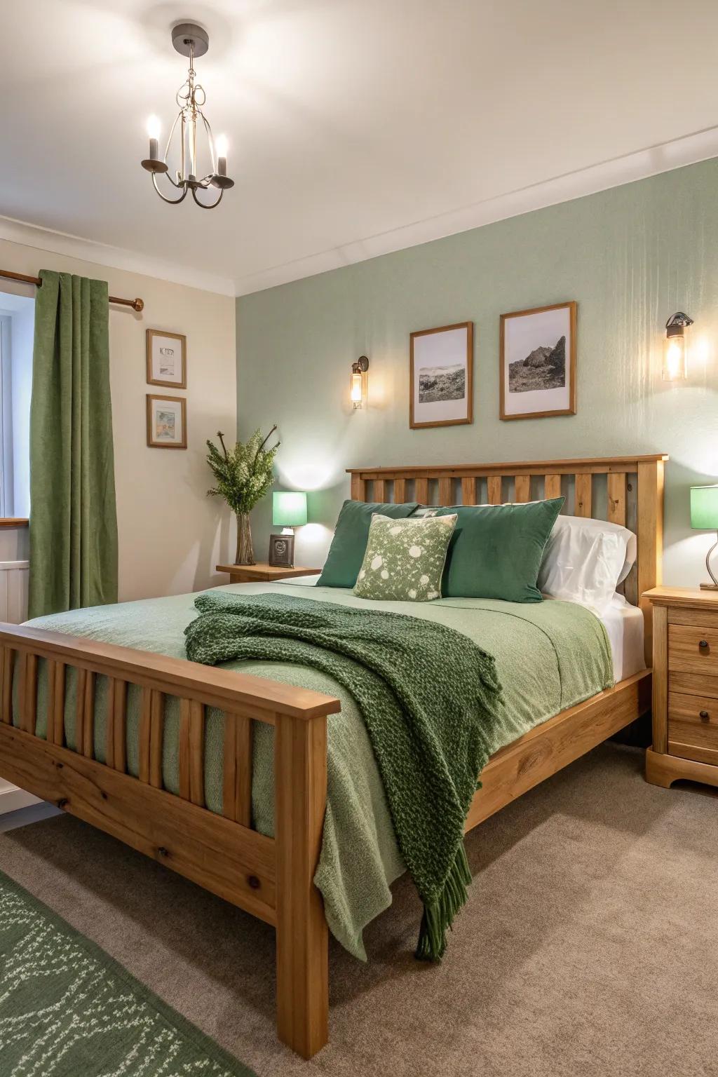 Authentic timber and green features create a harmonious and welcoming ambiance.