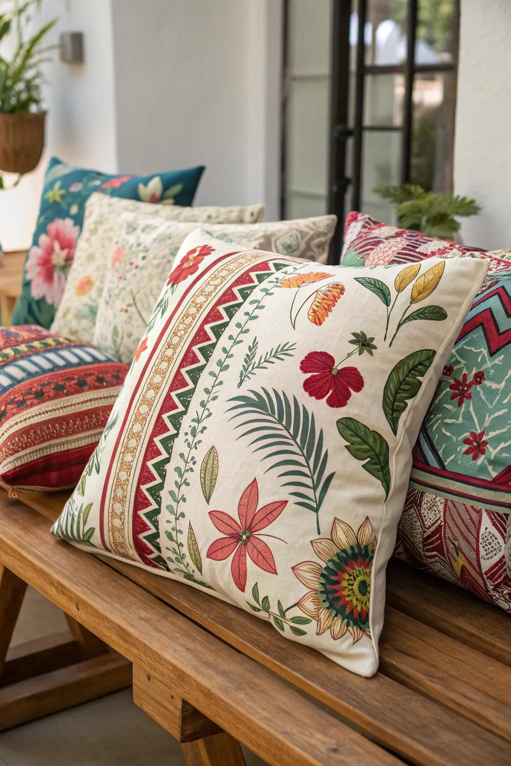 Mixing designs injects a fun element into your decor.