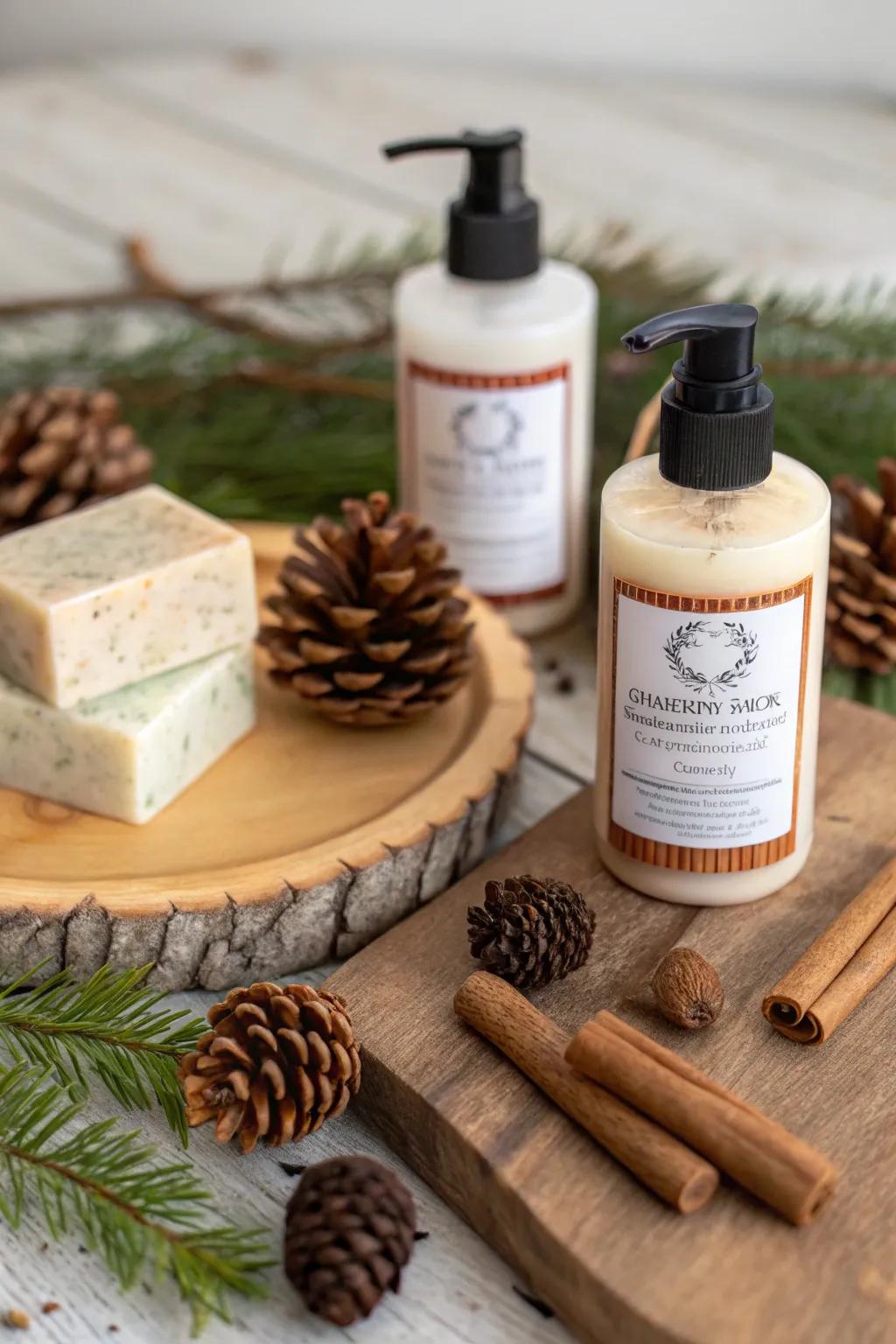 Festive hand soaps with aromas of the holiday season