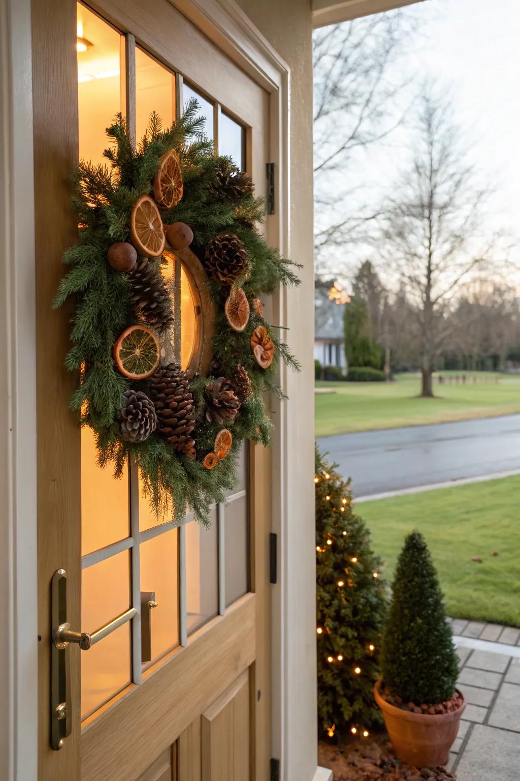 An inviting festive loop exhibiting a singular twist.