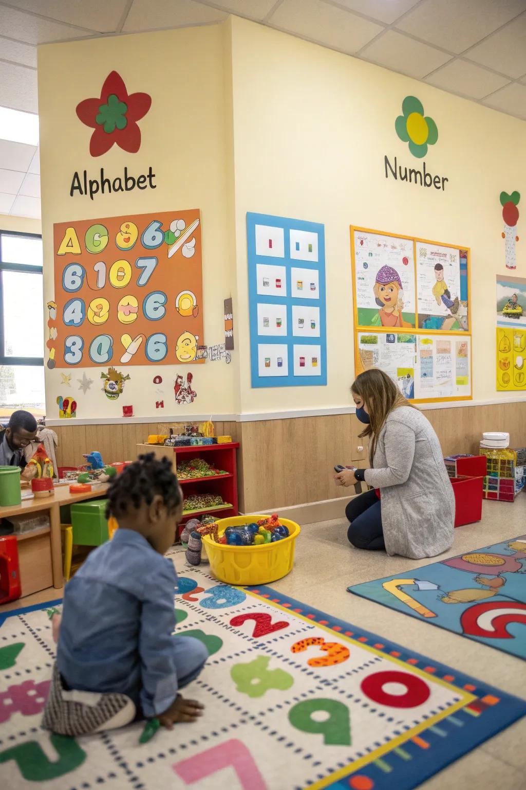 Educational decor enriches the learning experience while enhancing visual charm.