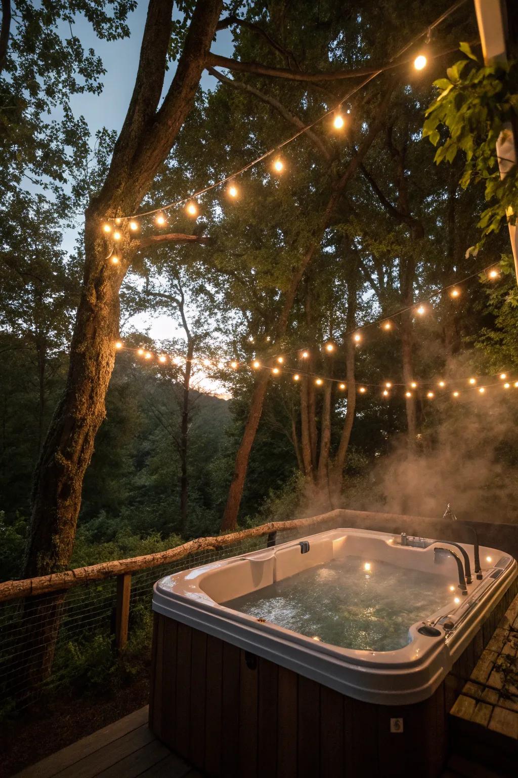 Subtle illumination cultivates a captivating vibe, excellent for evening unwinding.