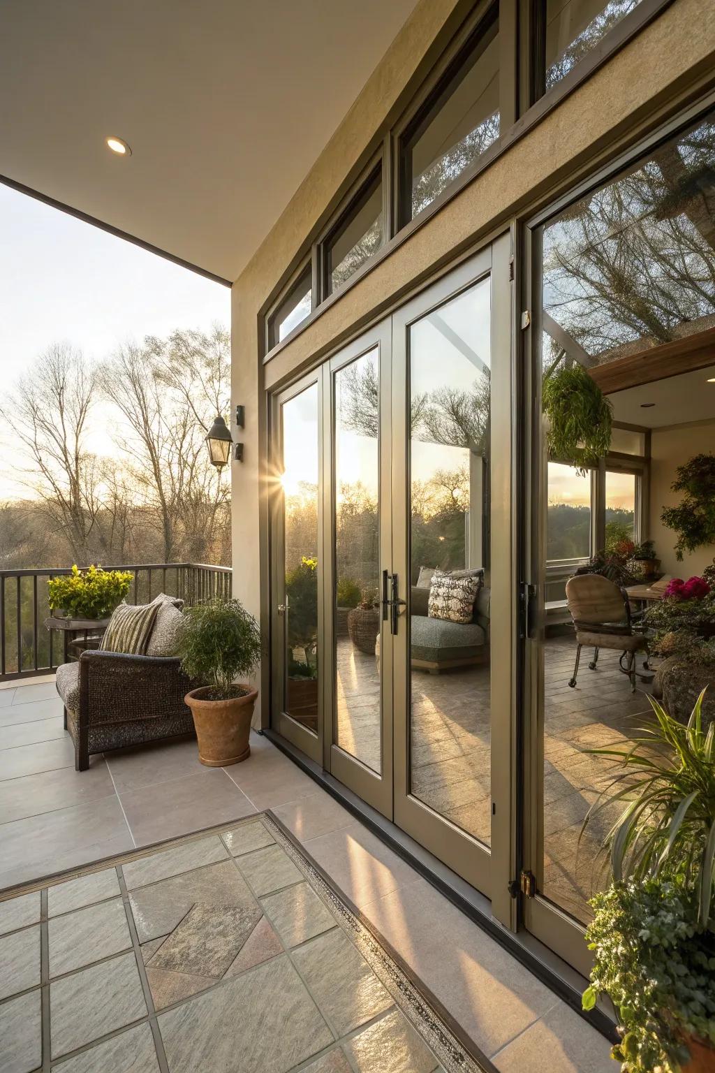 Natural light accentuates the charm of your indoor patio.