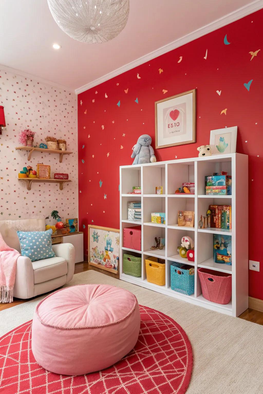 Feature walls make a bold statement and add character to the room.