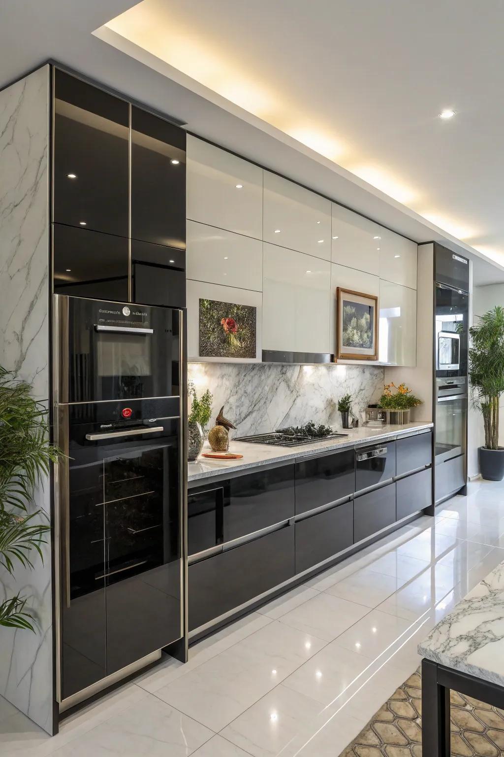 Enamel coats introduce a contemporary note with their lustrous, reflective exteriors.